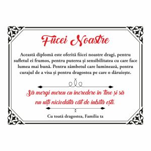 Diplomă Fiică #1054