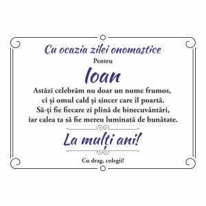 Diplomă Sf. Ioan #0024