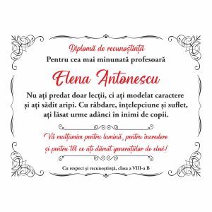 Diplomă Profesori #0052
