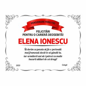 Diplomă Pensionare #0164