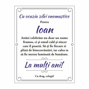 Diplomă Carte Zi onomastică #1048