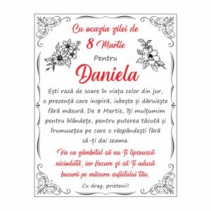 Diplomă Carte 8 Martie #1002