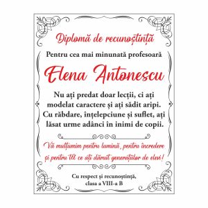 Diplomă Carte Profesor #0788