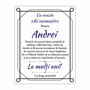 Diplomă Carte Zi onomastică #1042