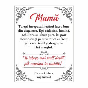 Diplomă Carte Mama #0714