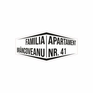 Plăcuță Apartament #1181