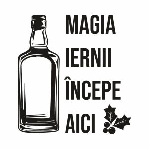 Gravură Ploscă Crăciun #0543
