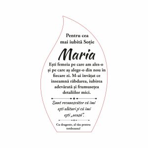 Trofeu Plexiglas Soție #0727