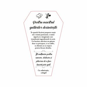Trofeu Plexiglas Bucătar #0751