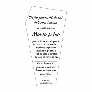 Trofeu Plexiglas Căsătorie #0649
