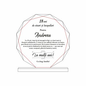 Trofeu Sticlă Vârstă #0636