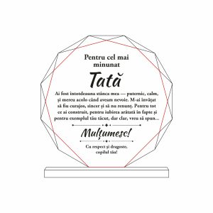 Trofeu Sticlă Tata #0716
