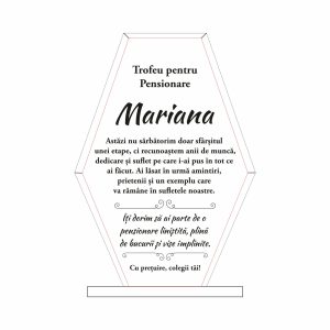 Trofeu Sticlă Pensionare #0780