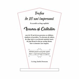 Trofeu Sticlă Căsătorie #0630