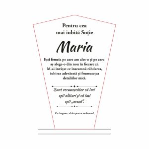 Trofeu Sticlă Soție #0726