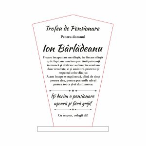 Trofeu Sticlă Pensionare #0782