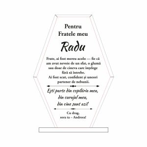 Trofeu Sticlă Frate #0732