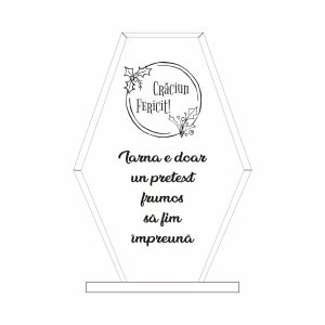 Trofeu Sticlă Crăciun #0692