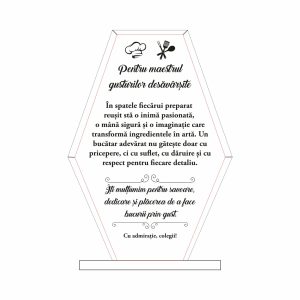 Trofeu Sticlă Bucătar #0750