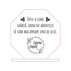 Trofeu Sticlă Crăciun #0691