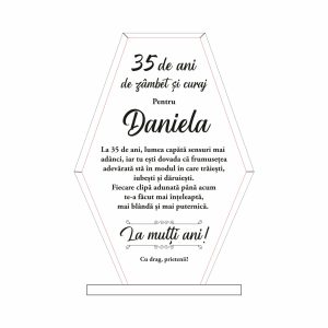 Trofeu Sticlă Vârstă #0641
