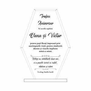 Trofeu Sticlă Căsătorie #0629