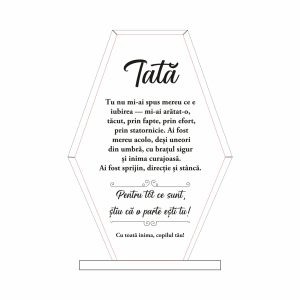 Trofeu Sticlă Tata #0718