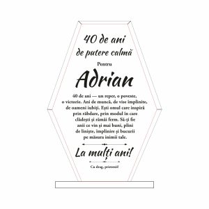 Trofeu Sticlă Vârstă #0639