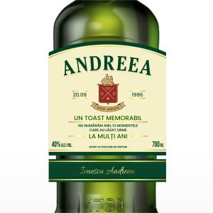 Etichetă Sticlă Whiskey, JAMESON #1215
