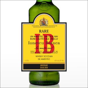 Etichetă Sticlă Whiskey, J&B #1210
