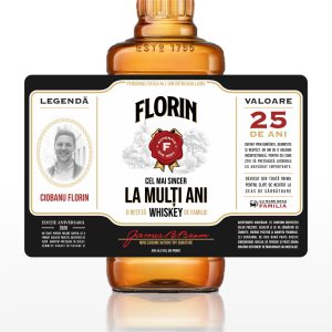 Etichetă Sticlă Whiskey, JIM BEAM #1208