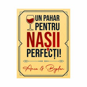 Etichetă Sticlă Vin, Nași Nuntă #1207